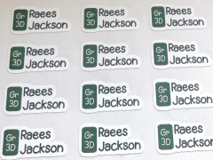 Simple stationery sticker that easily covers a portion of pens and pencils