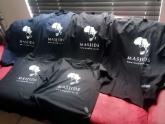 Logo added to Tshirts for an organisation's volunteers