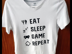 Converting a Plain White Tshirt into one as a gift for a gamer
