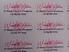 Personalised Small Business sticker