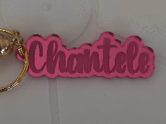 Personalised Mirror Acrylic Keyring